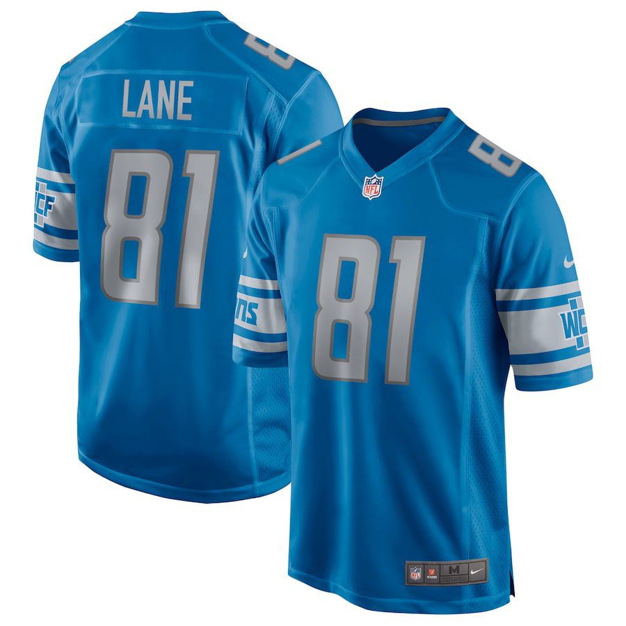 Men Detroit Lions #81 Night Train Lane Nike Blue Game Retired Player NFL Jersey